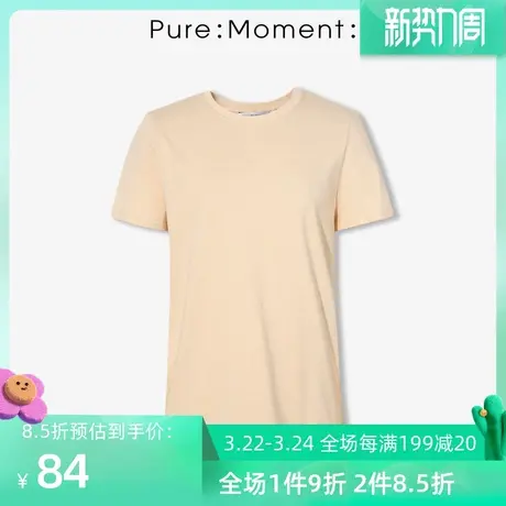 Pure Moment/t恤夏季年新款纯棉百搭宽松休闲上衣女图片