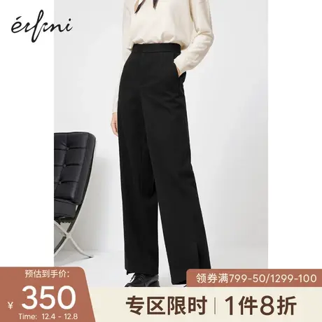 【商场同款】伊芙丽2020新款冬装韩版休闲裤1BA552381图片
