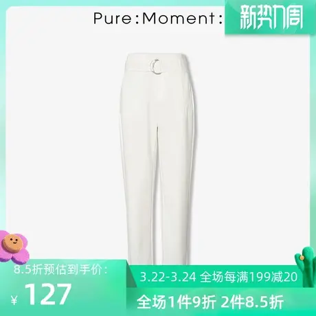 Pure Moment/休闲裤年夏季通勤直筒裤通勤薄款女裤裤子图片