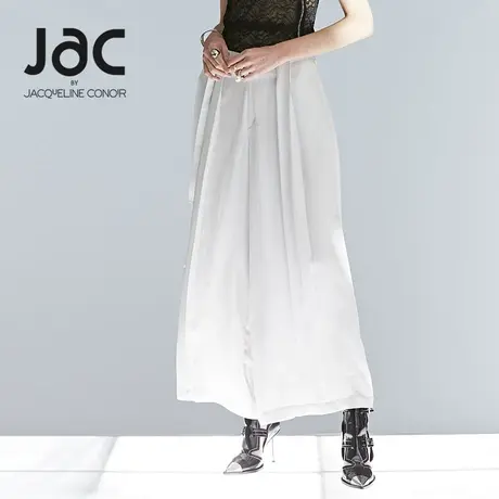 JAC女装气质优雅简约阔腿裤女显瘦显高系带大活褶设计长裤SX02287图片